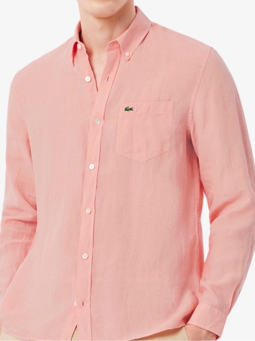 LACOSTE men’s button down dress shirt size 44